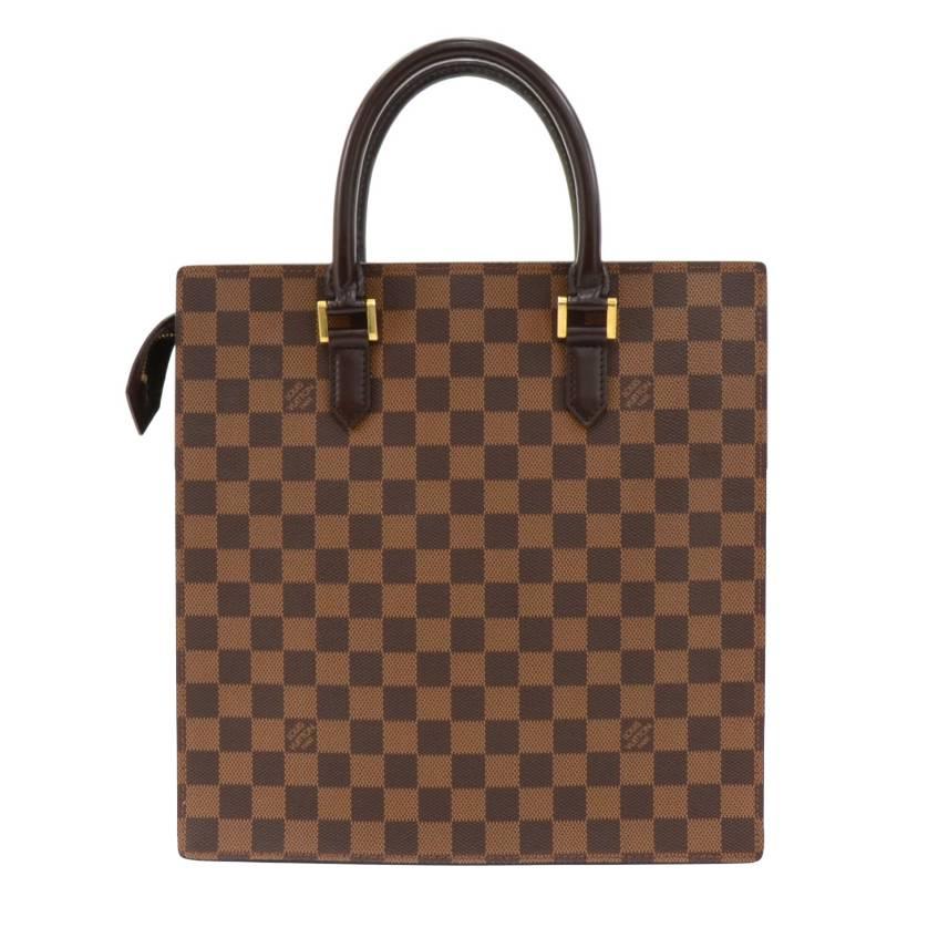 Louis Vuitton Venice Ebene Damier Canvas Tote Hand Bag