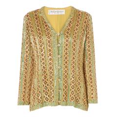 Yves Saint Laurent haute couture gold jacket, Spring/Summer 1973 4