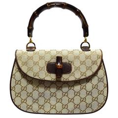 Gucci Original Vintage Bamboo Classic Handbag 