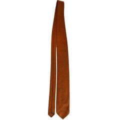 Hermes Burnt Orange Cashmere Tie