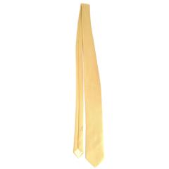 Hermes Gold Woven Silk Tie