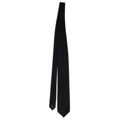 Hermes Black Cashmere Tie