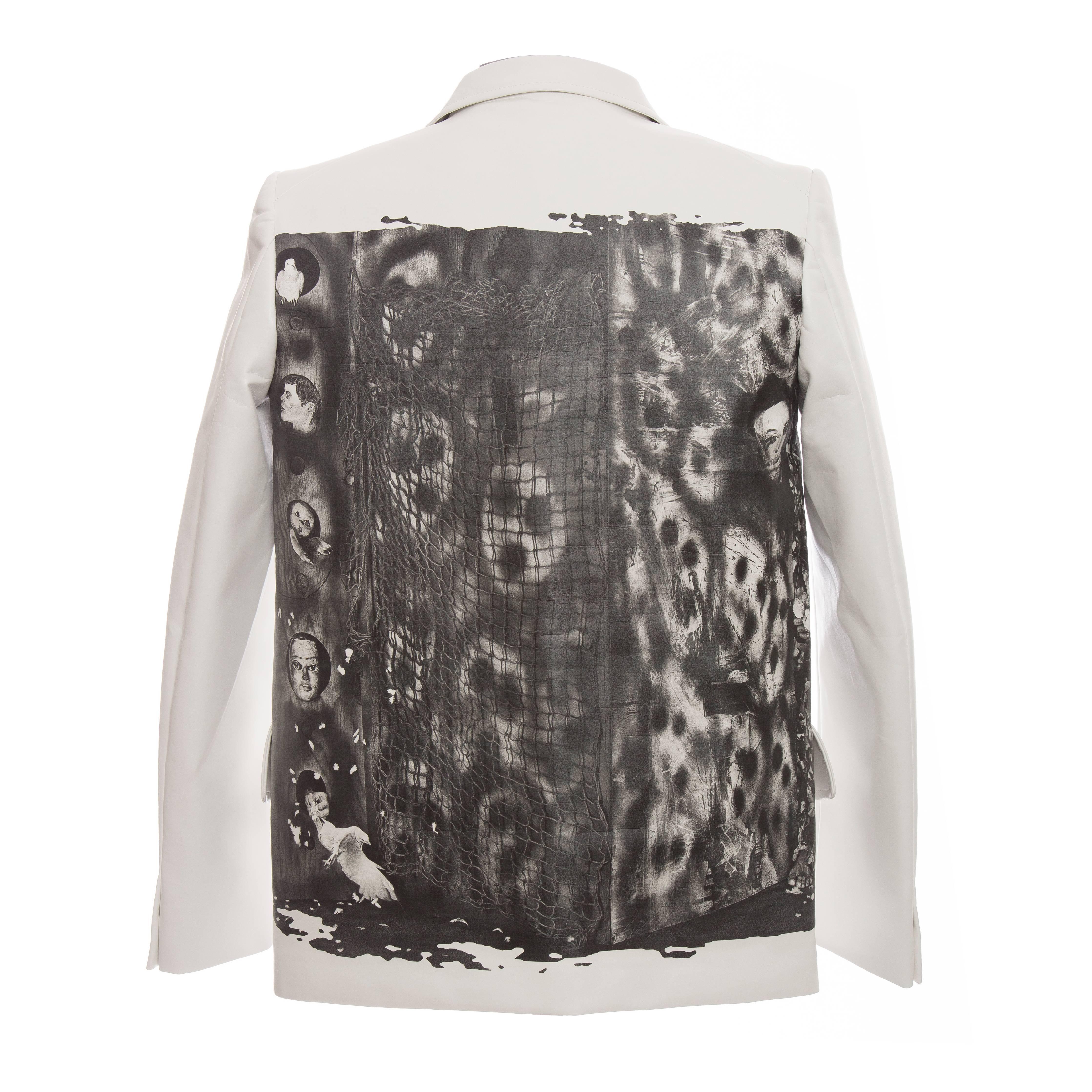 Comme des Garcons Homme Plus Men's Runway Blazer Roger Ballen Images, Fall 2015 For Sale