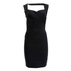 Hervé Léger Black Essential Dress