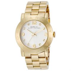 Marc by Marc Jacobs Amy White Dial Gold-Tone Stainless Steel Ladies Watch MBM305