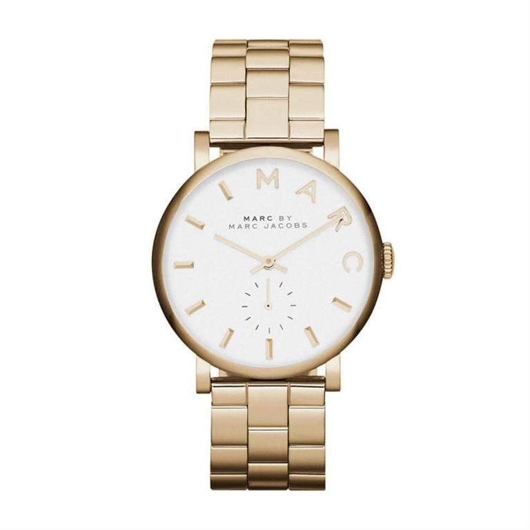 Marc Jacobs Baker Grey Dial Silver Steel Strap Watch for Women - MBM8630