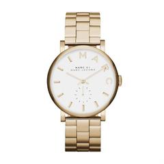 Marc by Marc Jacobs Baker White Dial Gold-tone Ladies Watch Gold MBM3243