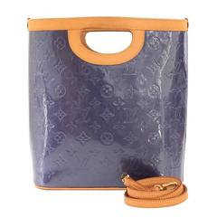 Louis Vuitton Stillwood Vertical Navy Indigo Vernis Leather Tote Bag + Strap