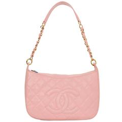 Chanel Pink Caviar Leather Timeless CC Shoulder Bag GHW