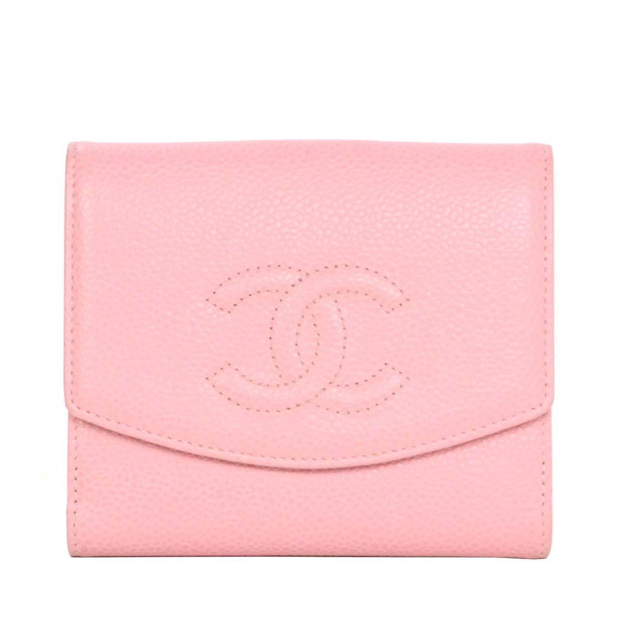 Chanel Pink Caviar Timeless CC Snap Wallet GHW For Sale at 1stdibs