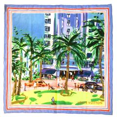 Limited Edition Louis Vuitton 100% Cotton Scarf 11
