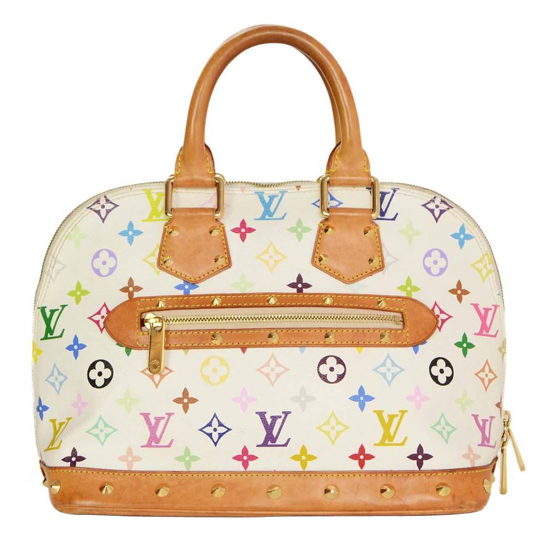 Louis Vuitton Multicolore Monogram Alma Tote Bag GHW For Sale at 1stdibs