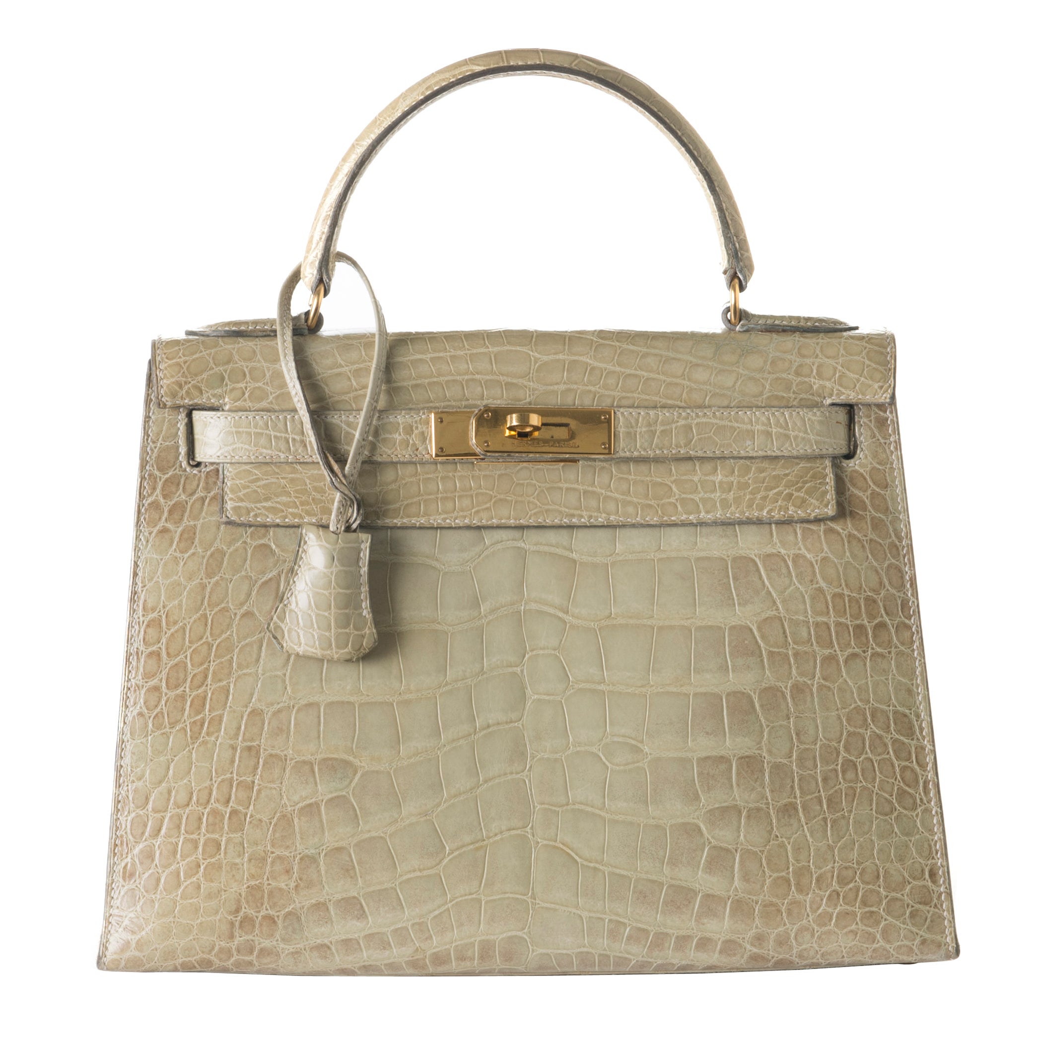 Hermes Limited Edition Kelly 32 Bag Himalaya Crocodile with Palladium –  Mightychic