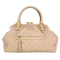 Marc Jacobs Blush Quilted Leather Stam Bag GHW