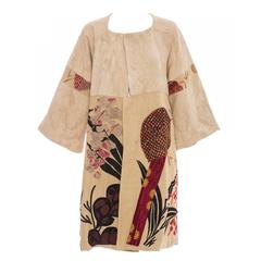 Dries Van Noten Silk Cotton Embroidered Patchwork Coat, Spring 2006