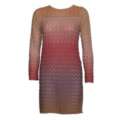 Missoni Ombre 3D Crochet Knit Dress