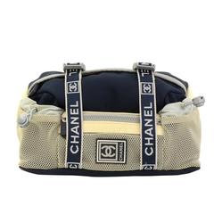Sac de ceinture en nylon blanc et bleu marine Sports Line de Chanel