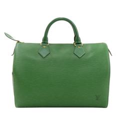 Louis Vuitton Speedy 30 Green Epi Leather City Hand Bag