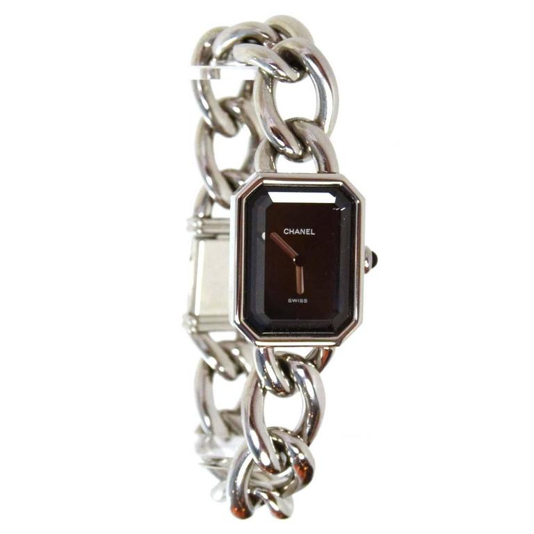 Chanel '87 Stainless Steel Silvertone 