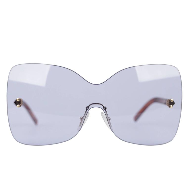 FENDI Oversized Rimless SUNGLASSES FS5273 424 Azure S S 2012 SHADES w CASE