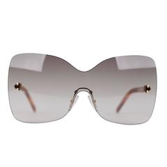 FENDI Oversized Rimless SUNGLASSES FS5273 315 Gray Gradient SHADES w CASE 2
