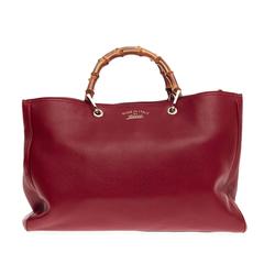 Gucci Bamboo Shopper Tote Leather Large