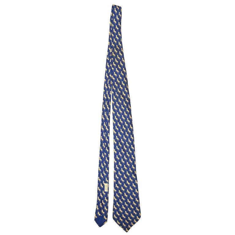 Hermes Blue Unicorn Print Silk Tie For Sale at 1stDibs | hermes unicorn ...