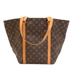 Retro Louis Vuitton Sac Shopping Monogram Canvas Shoulder Tote Bag