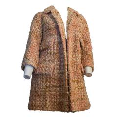 60s Lilli Ann Knit Tweed Pink and Tan Jacket 3