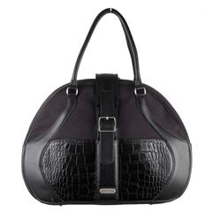 SAMSONITE SCHWARZE LABEL von ALEXANDER McQUEEN Schwarze Reisetasche OVERNIGHT BAG