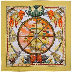 Hermes Silk "Vive le Vent" Scarf 5