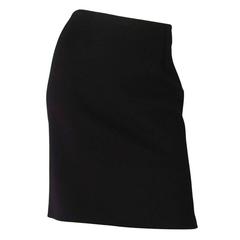 MaxMara Black Wool Skirt Sz 8 4