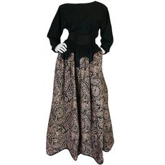 1980s Geoffrey Beene Full Scalloped Skirt & Top Set 12
