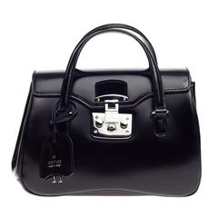 Gucci Lady Lock Satchel Leather Small