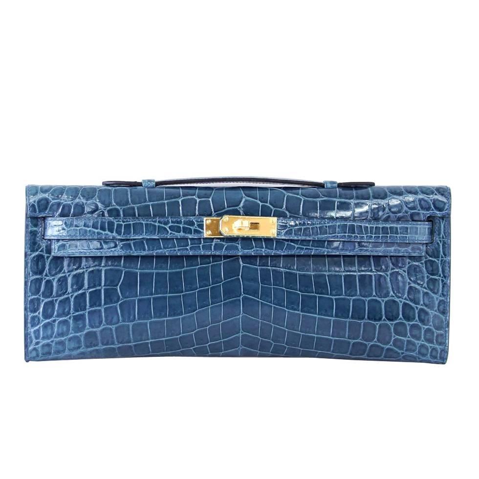 hermes kelly cut clutch bag blue electric epsom hermes kelly cut clutch bag blue electric epsom