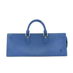Louis Vuitton Sac Triangle Blue Epi Leather Hand Bag
