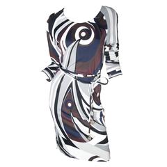 Emilio Pucci Printed Dress with Belt