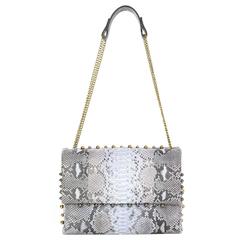 Lanvin Grey Python Studded Sugar Flap Bag rt. $3, 000