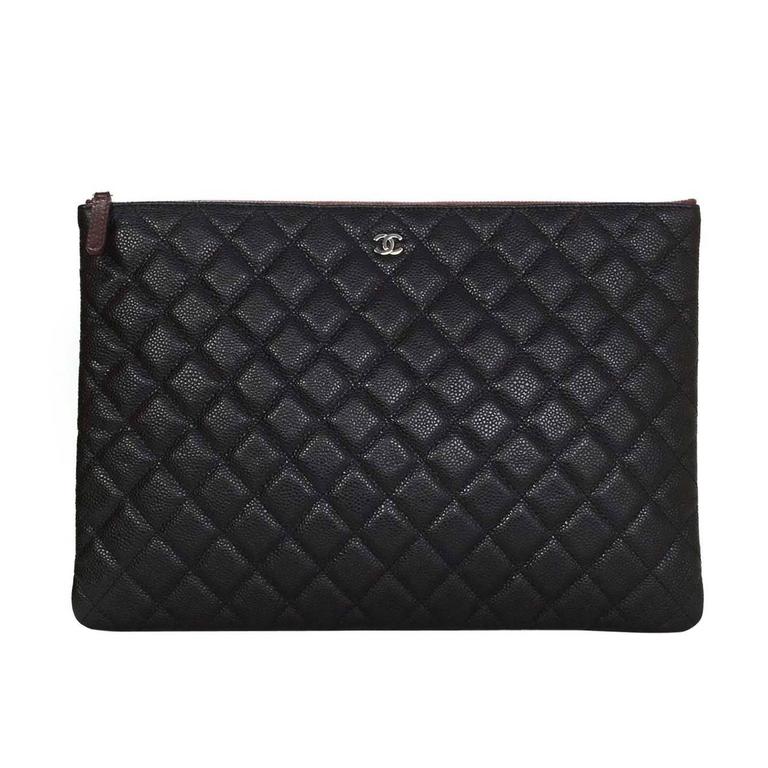Chanel quilted clutch on sale