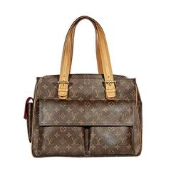 Brown Louis Vuitton Monogram Canvas Multipli Cite Tote Bag