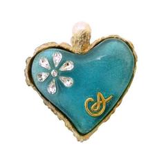 Vintage Christian LaCroix Heart Pin 6