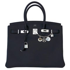 Hermes Birkin 35cm Black Togo Palladium Hardware Bag