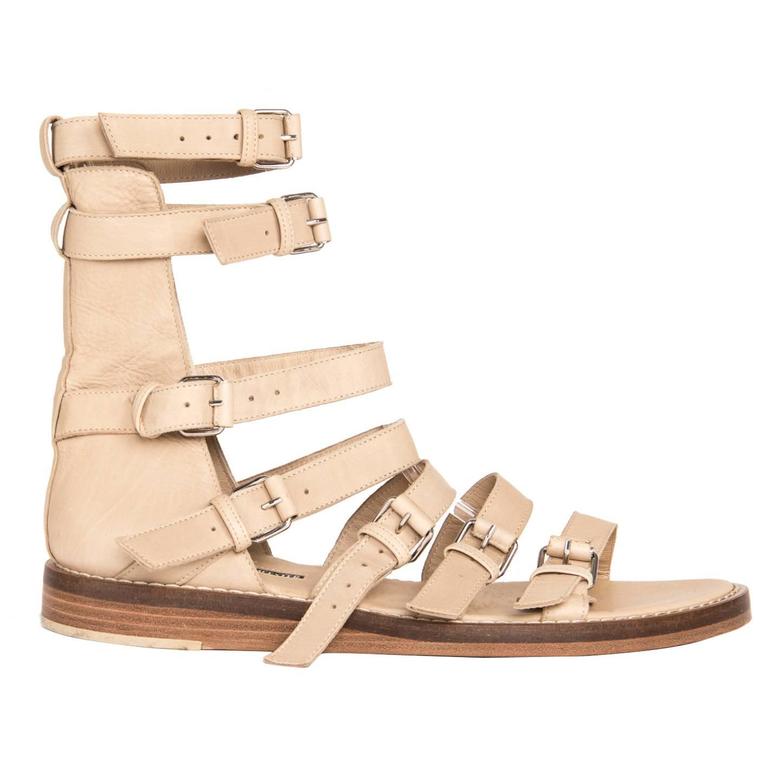 tan gladiator sandals with heel