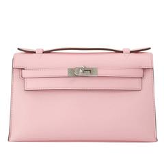 Hermes Mini Kelly Swift Rose Sakura Palladium Hardware 2016