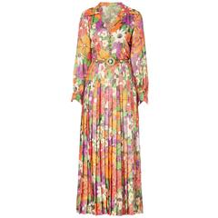 Yves Saint Laurent haute couture floral dress, Spring/Summer 1972 3