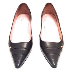 Chanel Dark Brown Leather Pumps - Size 38 11