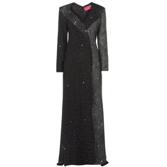 Christian Lacroix black maxi dress, circa 