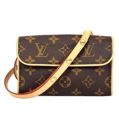 Used LOUIS VUITTON Monogram Canvas Small Structured Fanny Pack