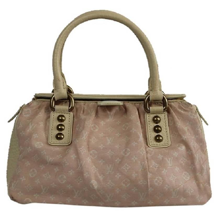 LOUIS VUITTON Leather Monogram Doctor Light Pink Tote Bag For Sale