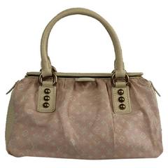 LOUIS VUITTON Leather Monogram Doctor Light Pink Tote Bag